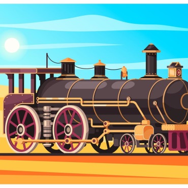 Transportation Rail Illustrations Templates 214715