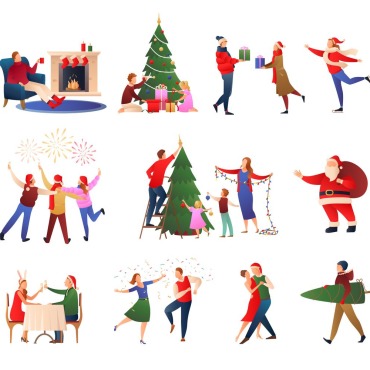 Christmas Winter Illustrations Templates 214719