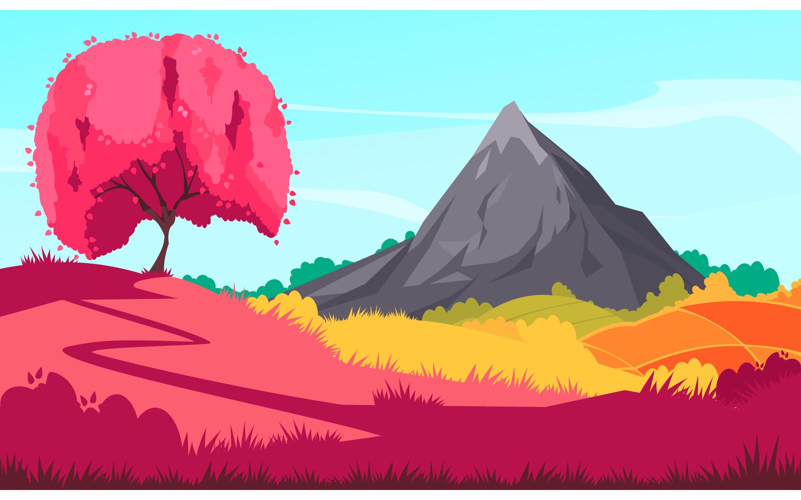 Japan Landscape 201112639 Vector Illustration Concept