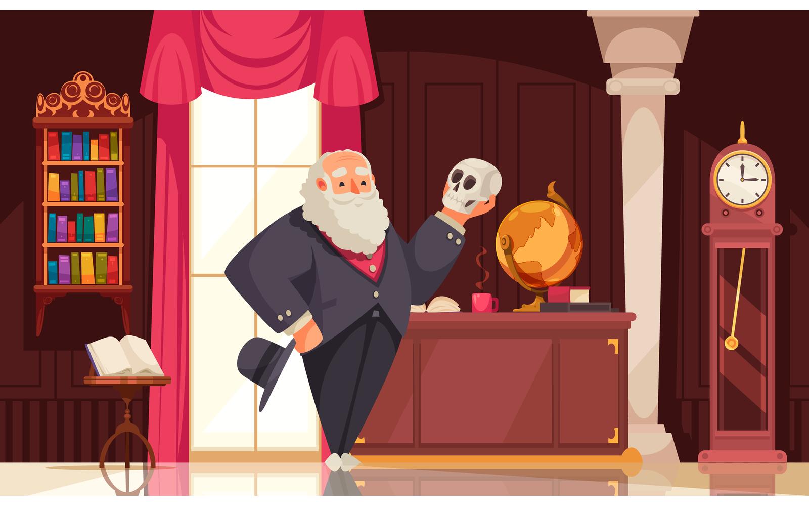 Famous Scientist Darwin 201112627 Vector Illustration Concept