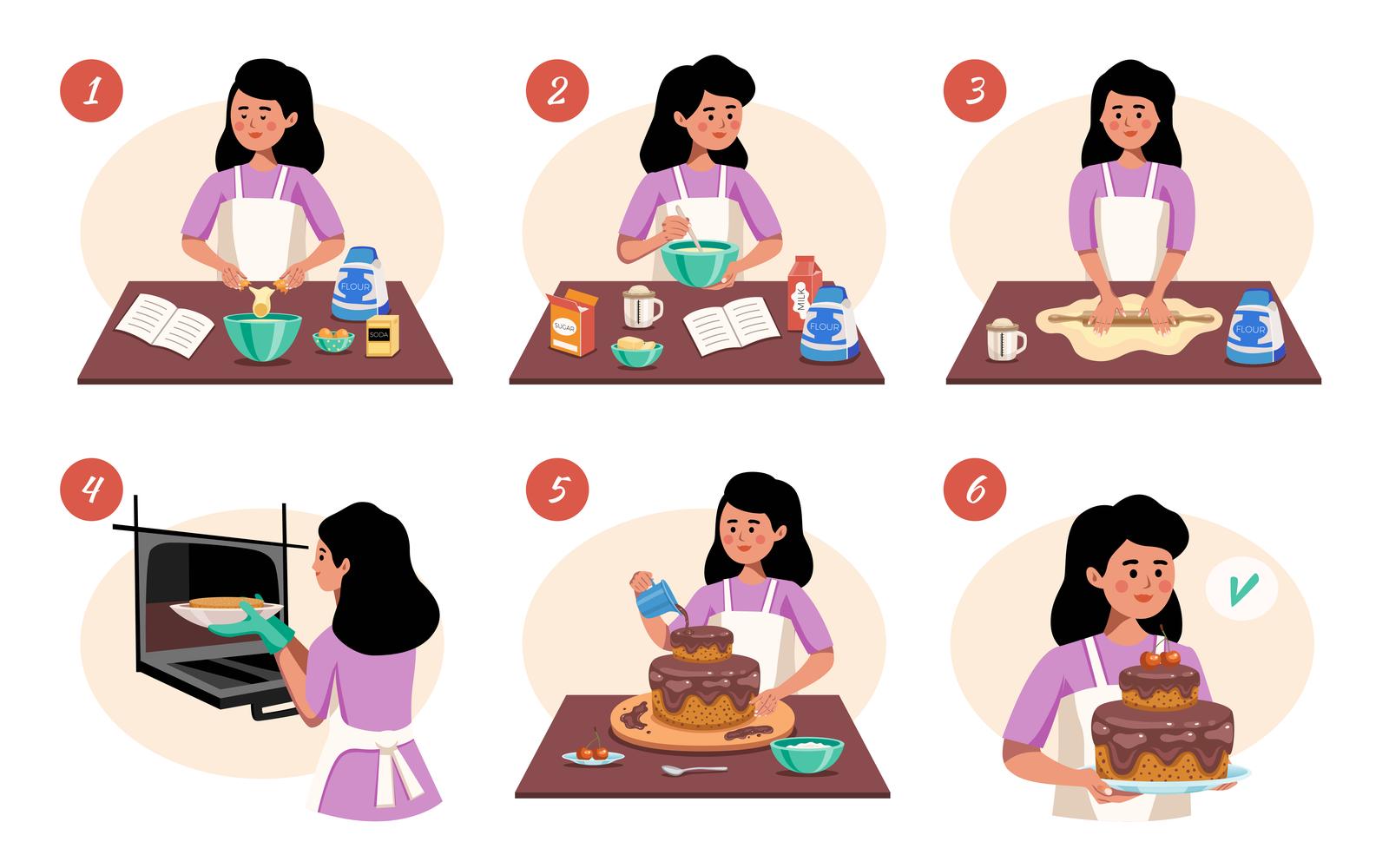 Cooking Homemade Infographics 201100302 Vector Illustration Concept