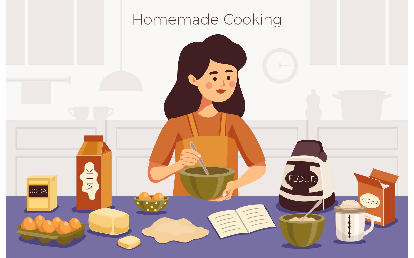 Cooking Homemade Illustration 201100301 Vector Illustration Concept