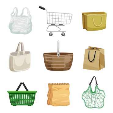 Bag Basket Illustrations Templates 214797