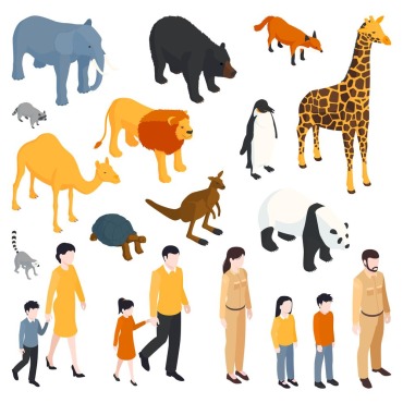 Animal Person Illustrations Templates 214890