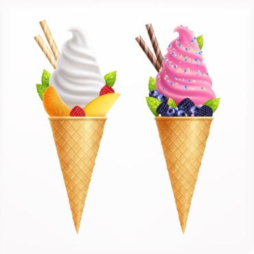 Cream Cone Illustrations Templates 214935