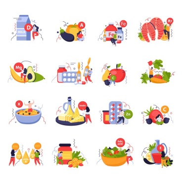 Icons Set Illustrations Templates 214939