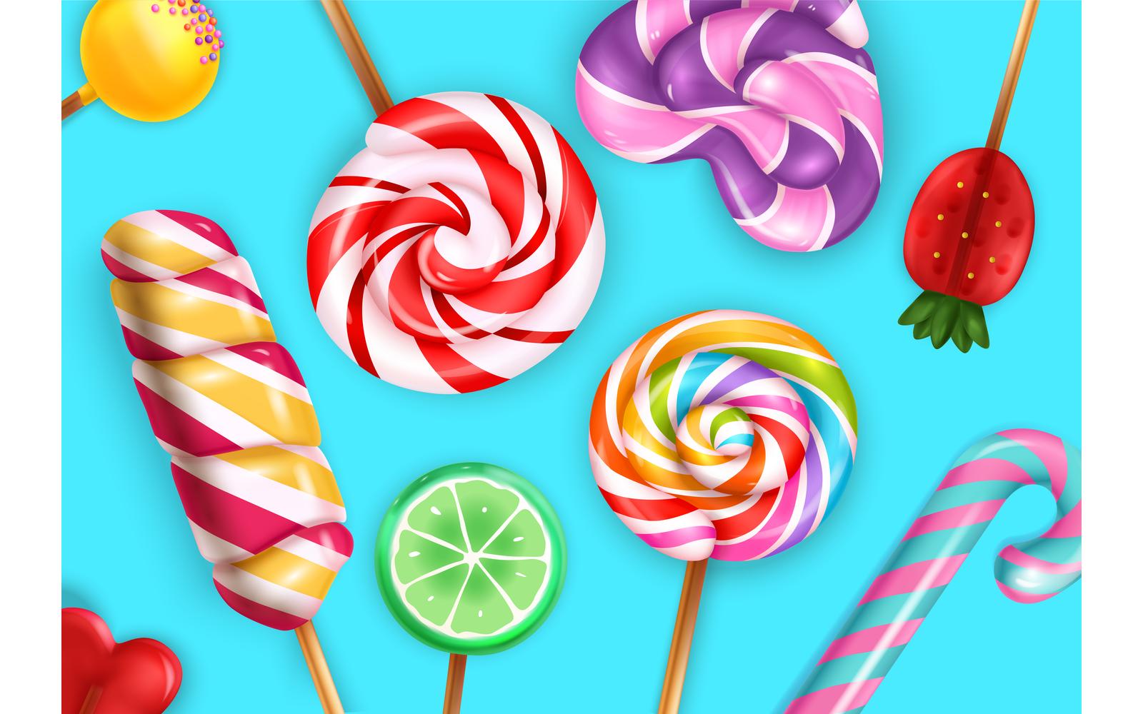 Realistic Lollipop Illustration 201030532 Vector Illustration Concept