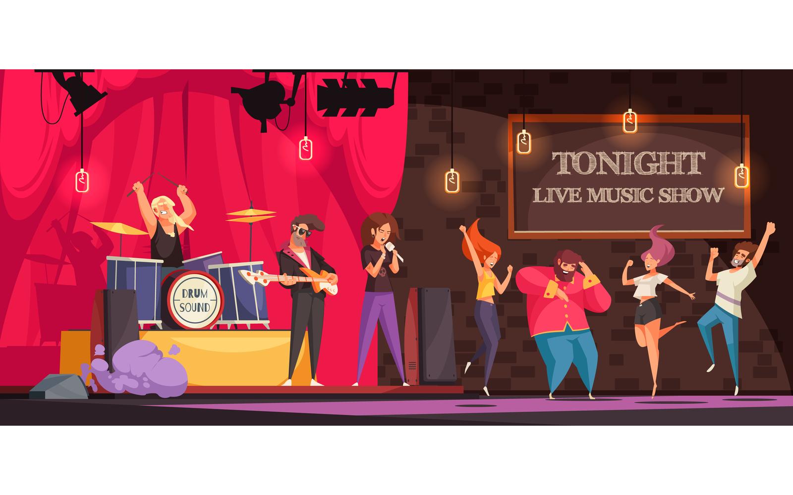 Bar Live Music 201012614 Vector Illustration Concept