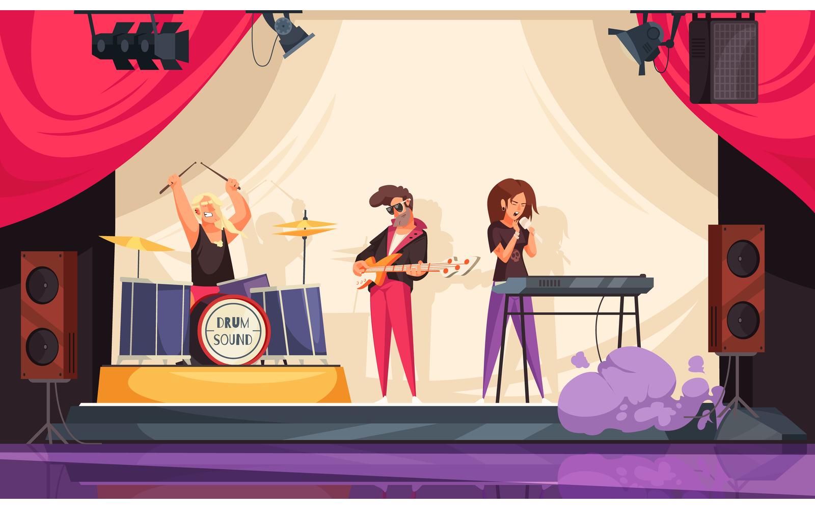 Bar Live Music Restaurant 201012612 Vector Illustration Concept