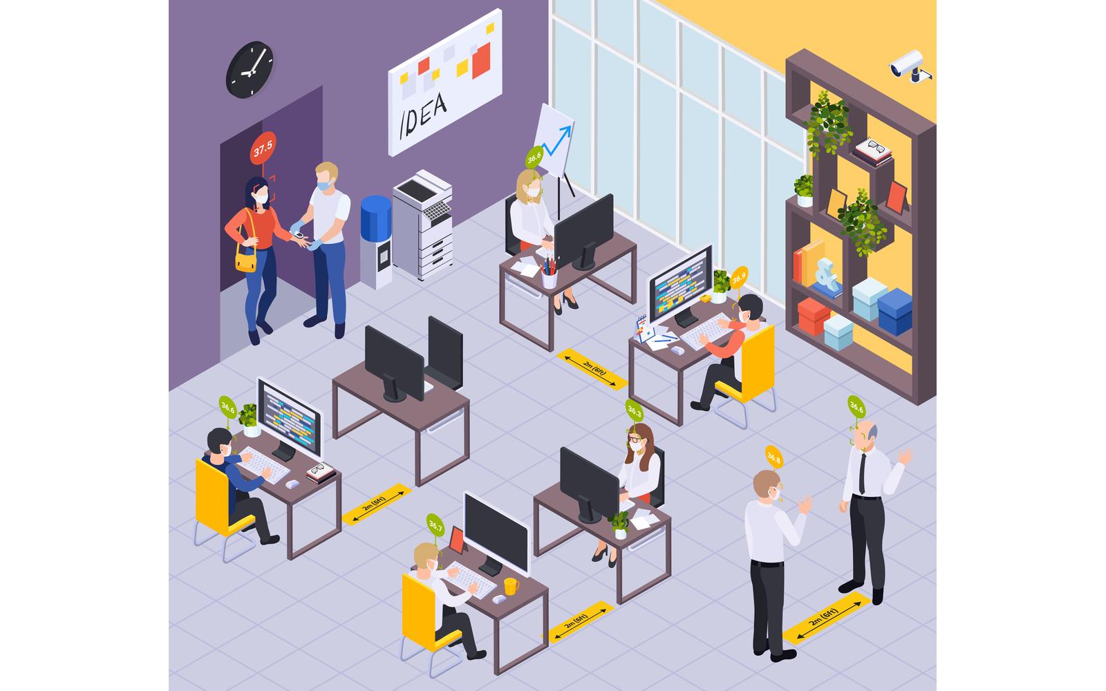 Laboratory Medical Testing  Isometric 201003914 Vector Illustration Concept