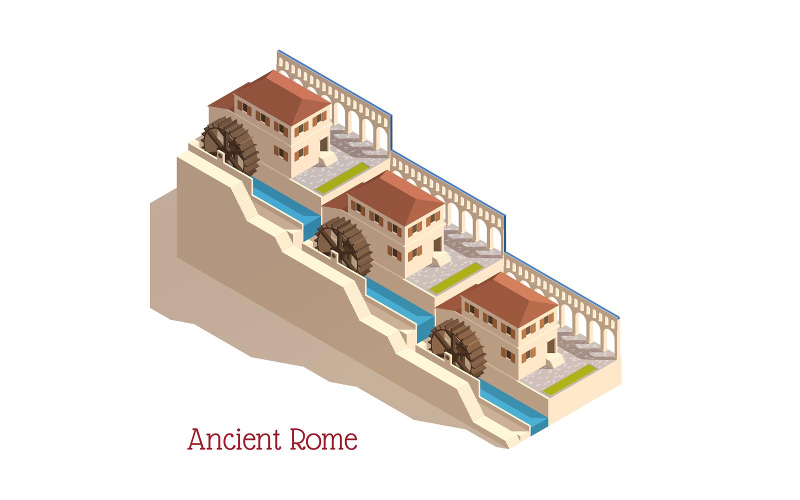 Ancient Rome Isometric 201010123 Vector Illustration Concept