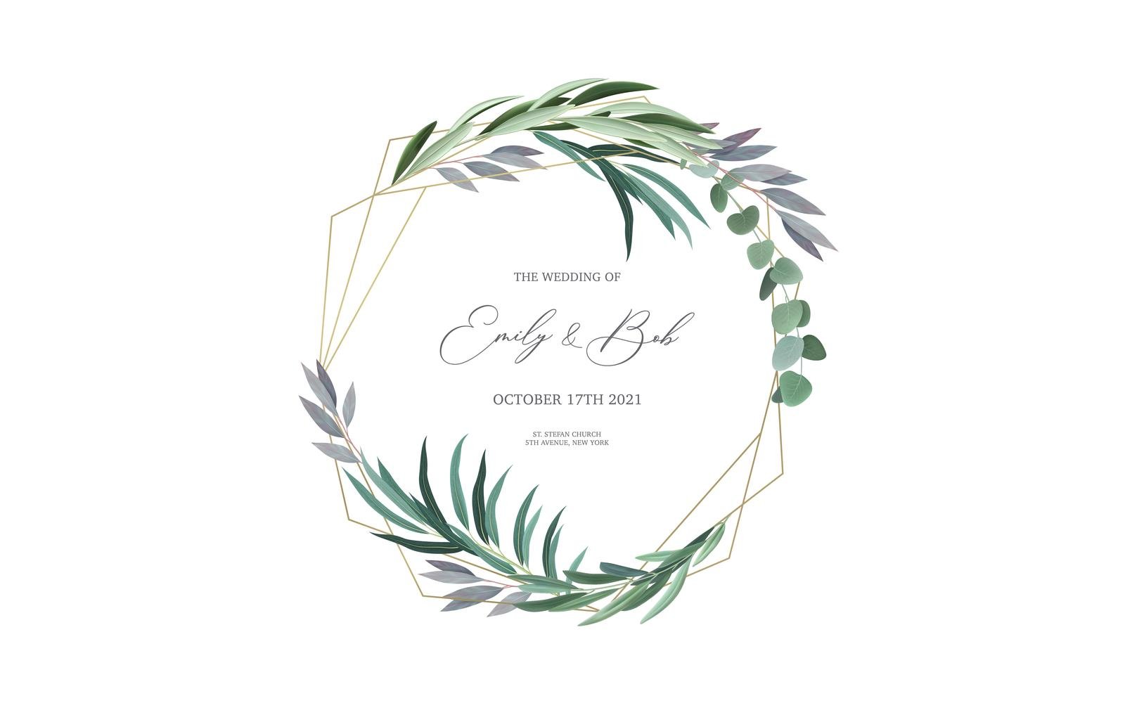 Realistic Eucalyptus Wreath 201002915 Vector Illustration Concept