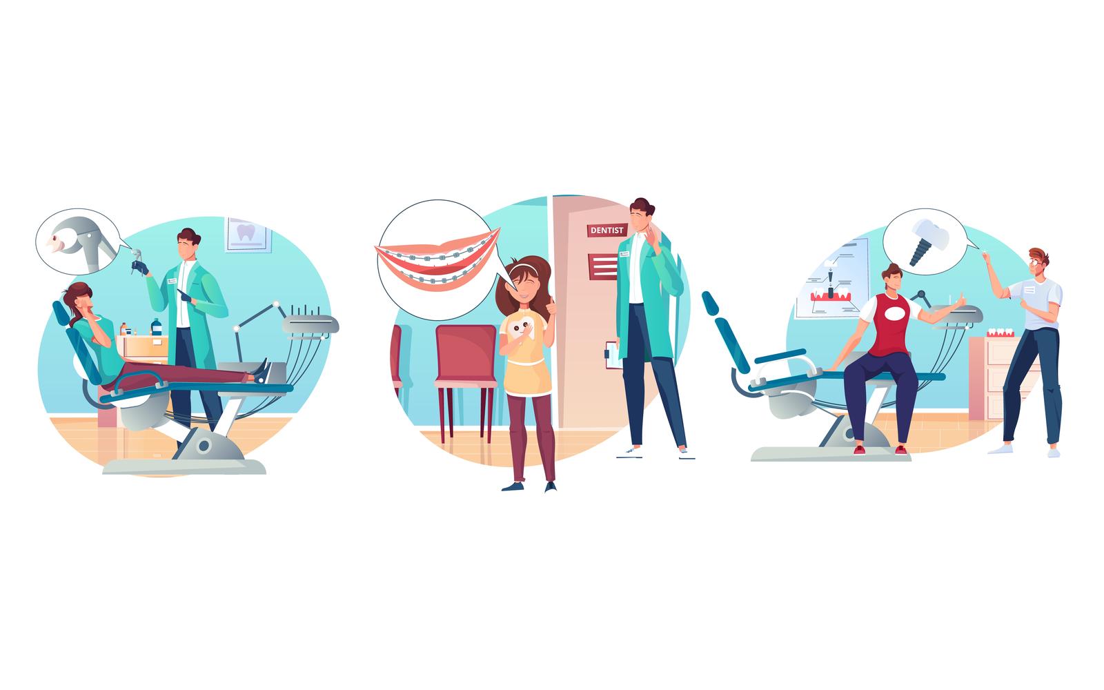 Dentistry Composition Flat 200951145 Vector Illustration Concept