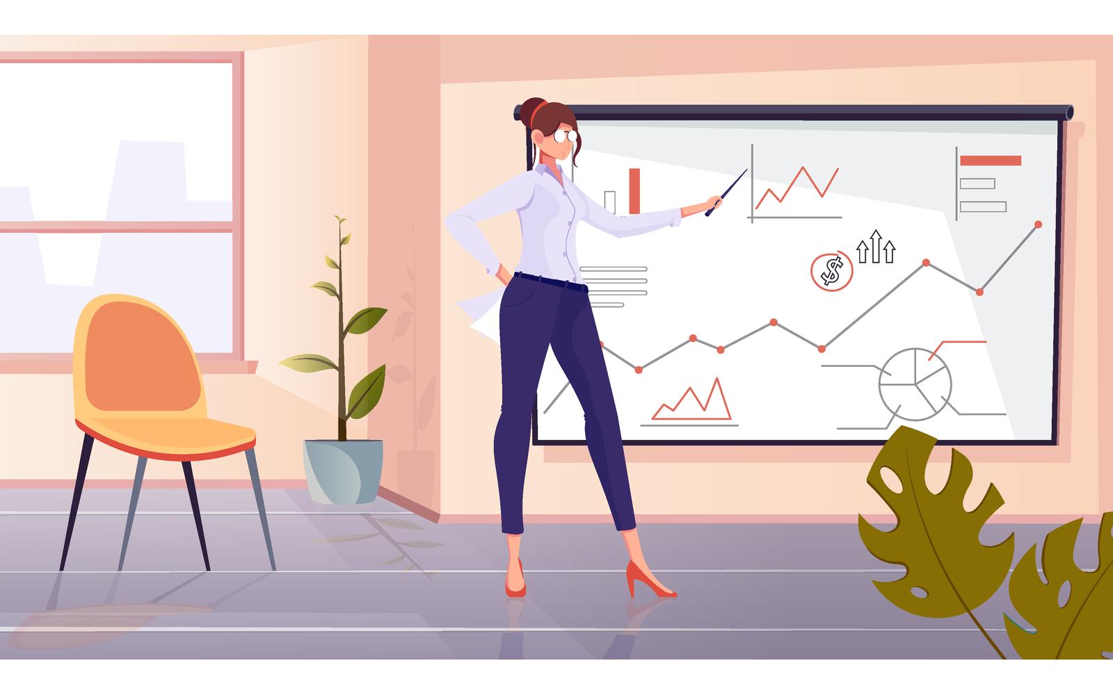 Financial Coach Flat 200951122 Vector Illustration Concept