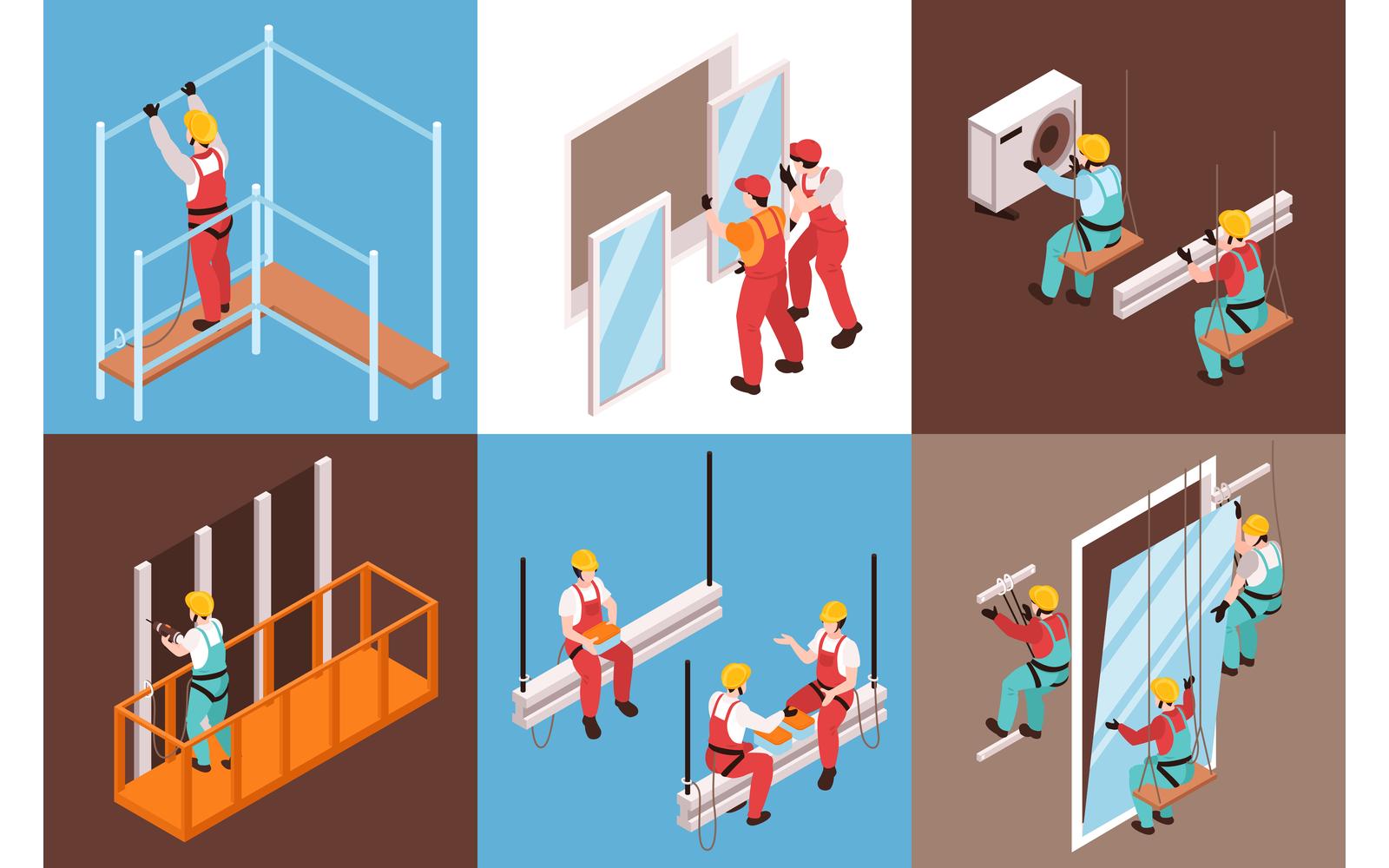 Isometric Fitter Design Concept 200912145 Vector Illustration Concept