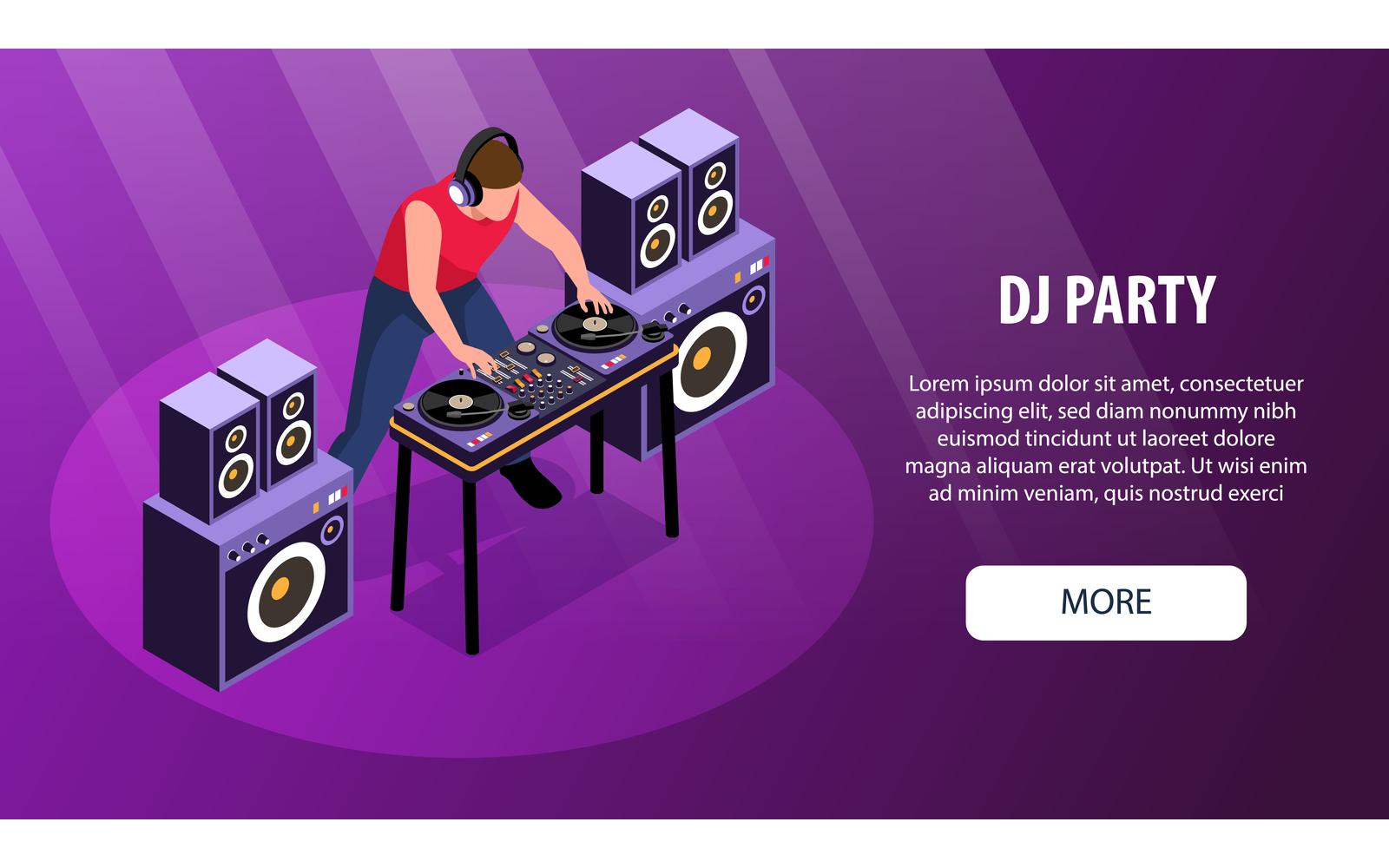 Isometric Dj 200910539 Vector Illustration Concept