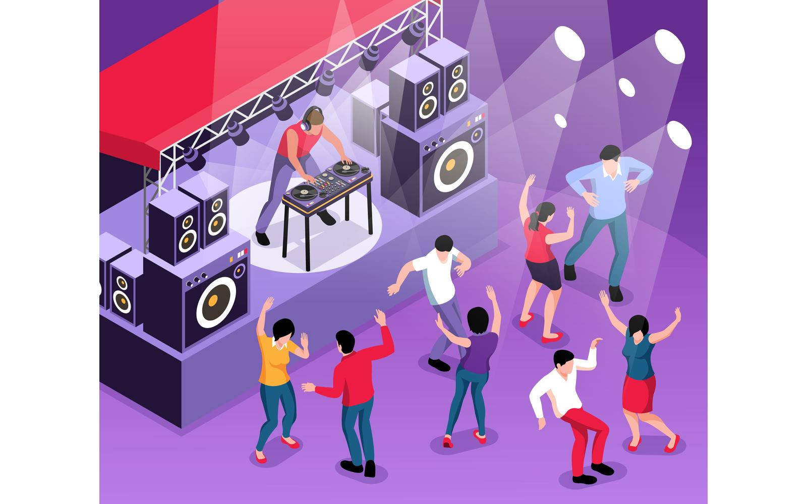 Isometric Dj 200910535 Vector Illustration Concept