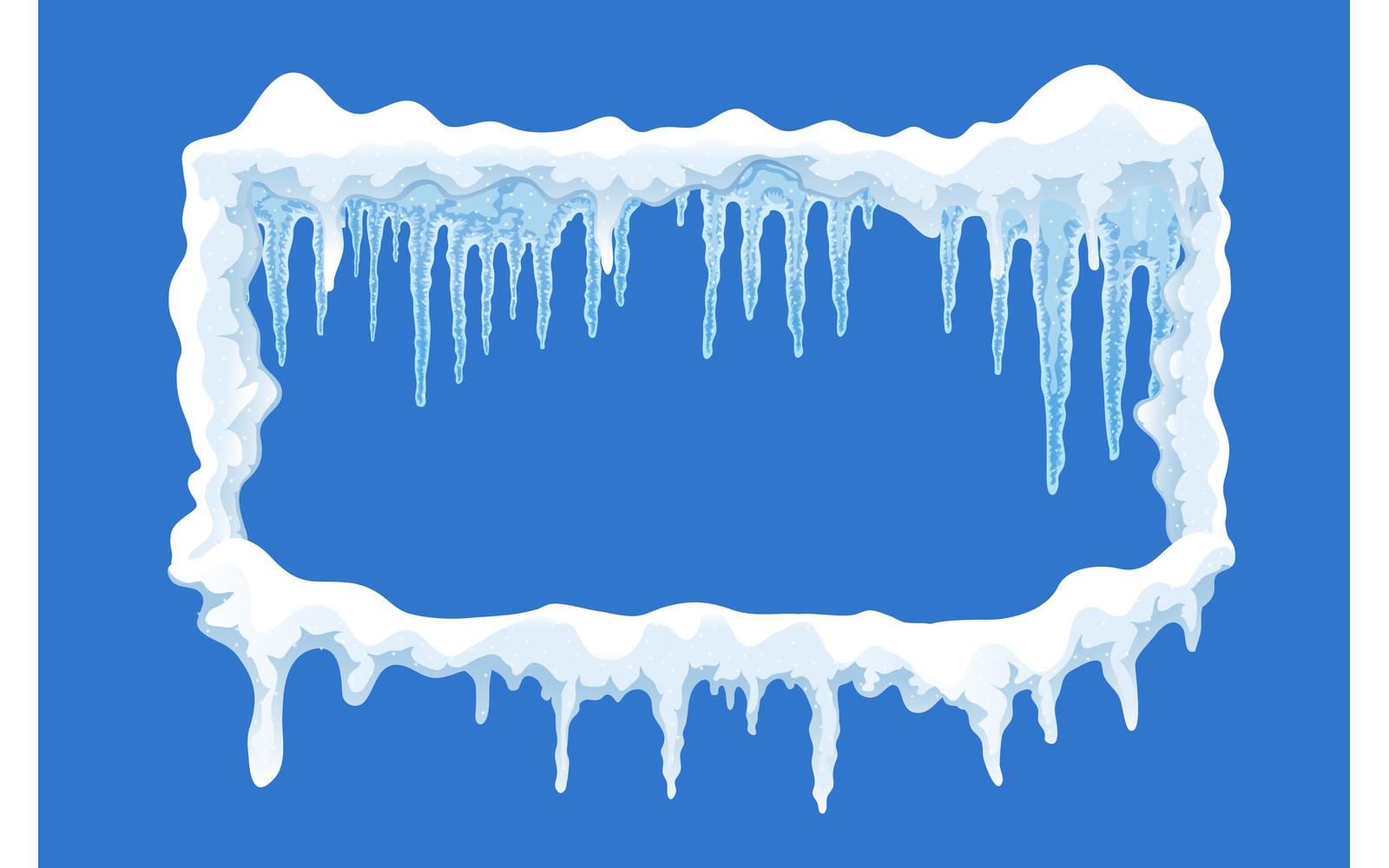 Snow Ice Cap Frame 200900320 Vector Illustration Concept