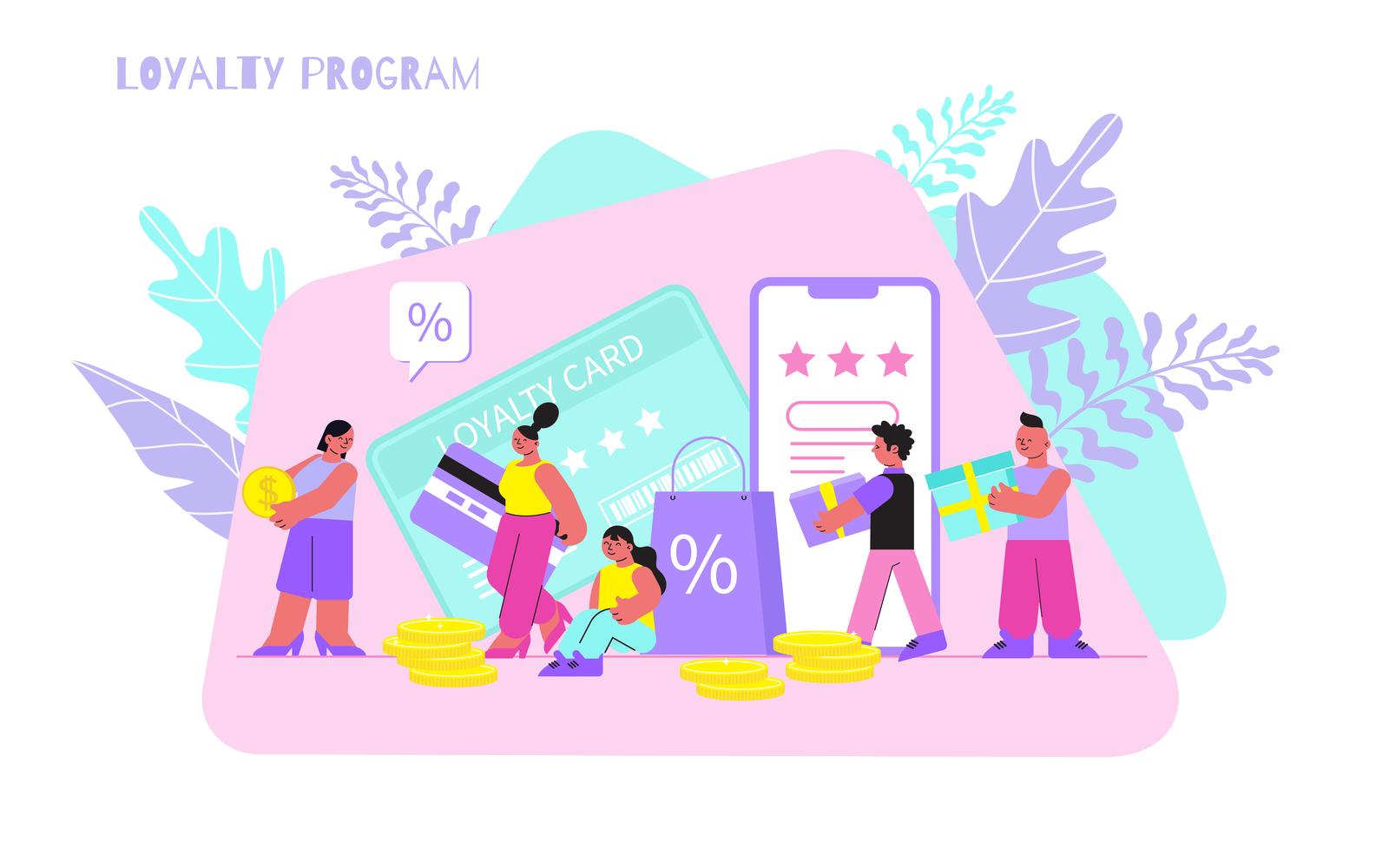 Loyalty Program Flat-01 200350644 Vector Illustration Concept