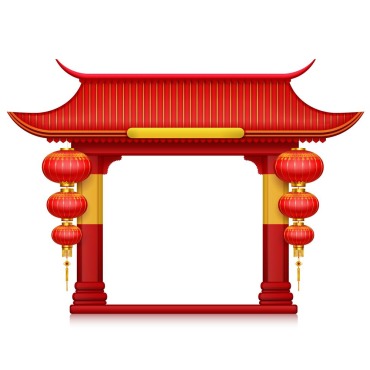 Gate China Illustrations Templates 215342