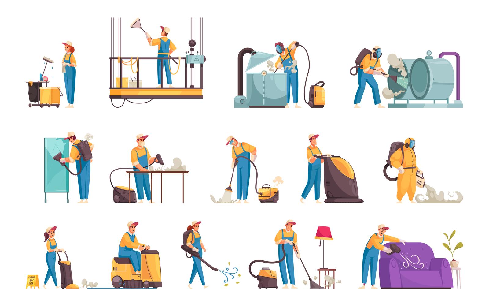 Cleaning Set 200212629 Vector Illustration Concept