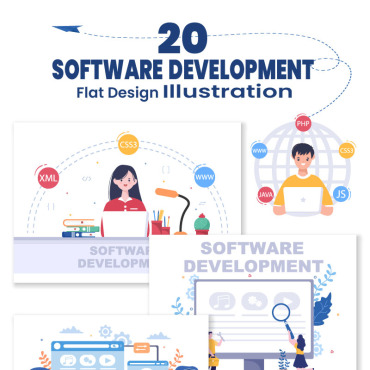 Software Programming Illustrations Templates 215395