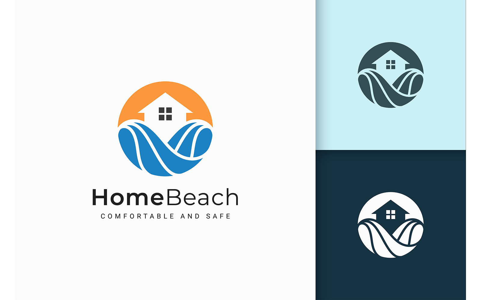 Resort or Property Logo in Abstract and Modern Style