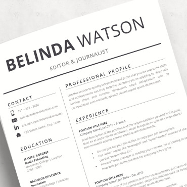 Template Professional Resume Templates 216013