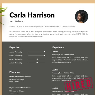 And White Resume Templates 216057
