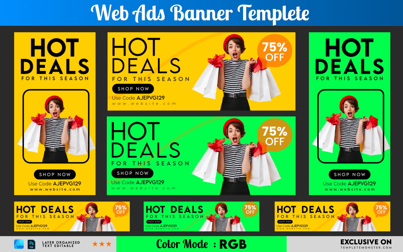 Modern Web Banner Templete Social Media