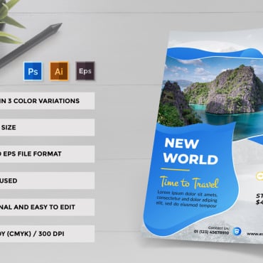 Travel Flier Corporate Identity 216098