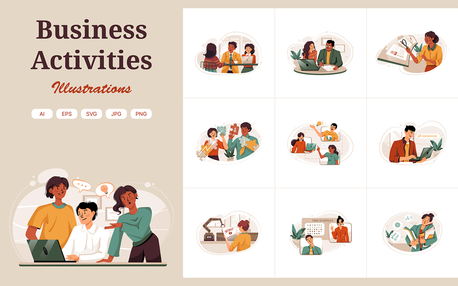 M340 - Business Activities Illustrations