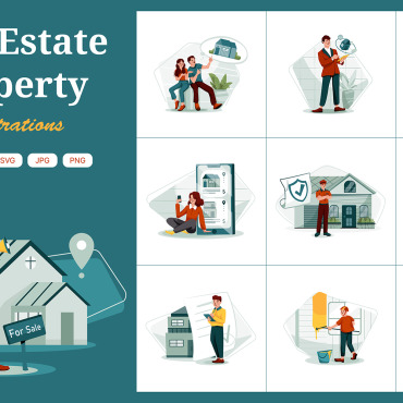 Real Estate Illustrations Templates 216108