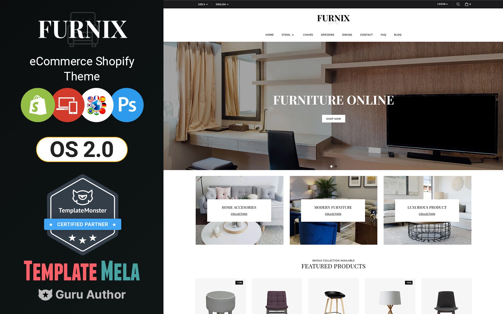 Furnix - Furniture and Decor Shopify Theme
