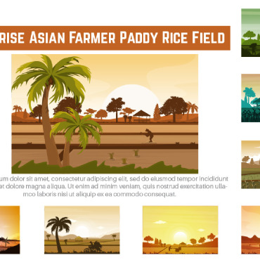 Asian Farmer Illustrations Templates 216167