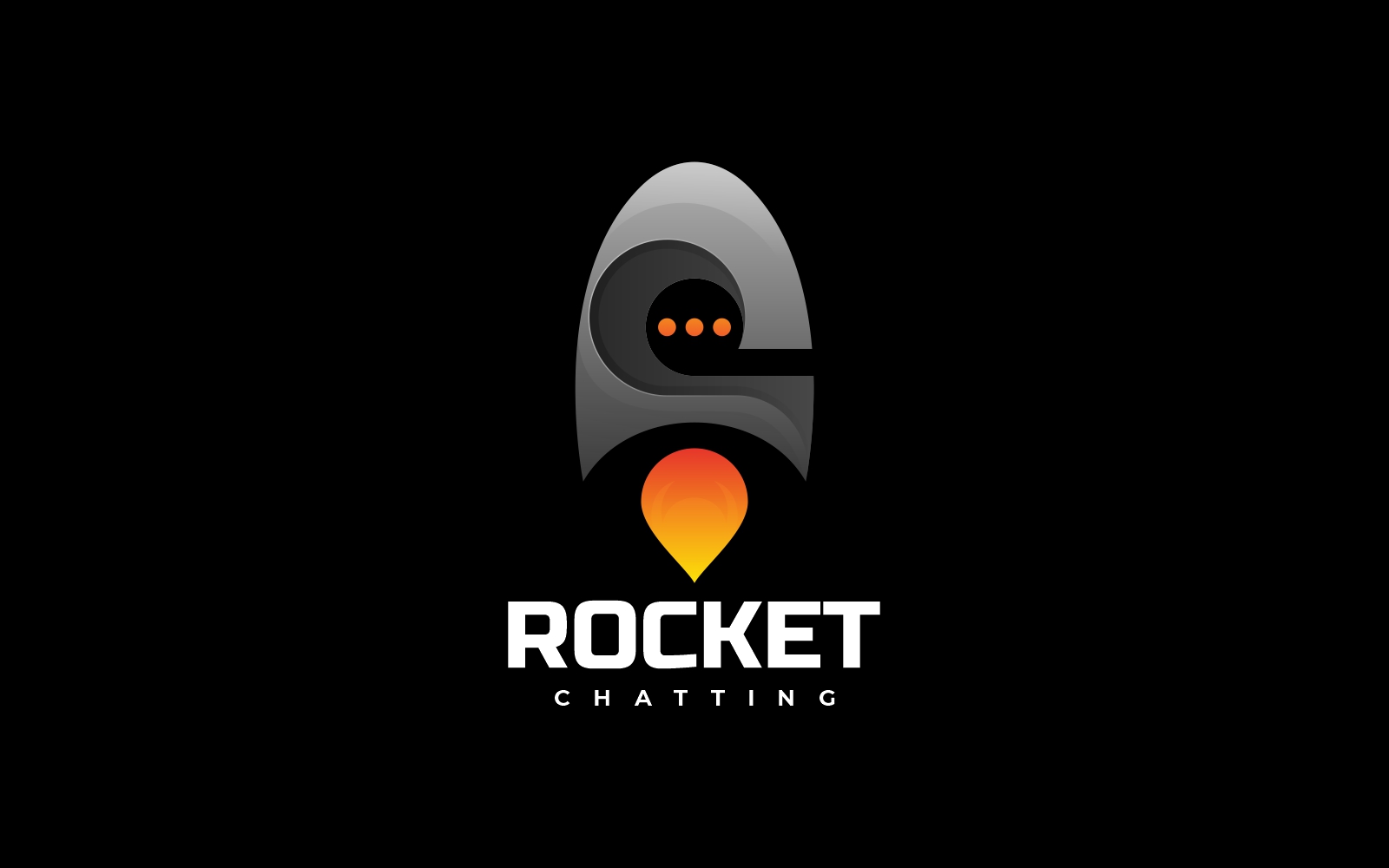 Rocket Chat Gradient Logo Style