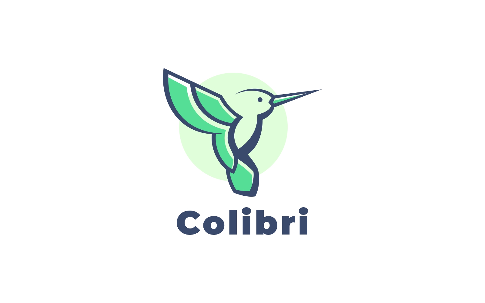 Colibri Simple Mascot Logo Style