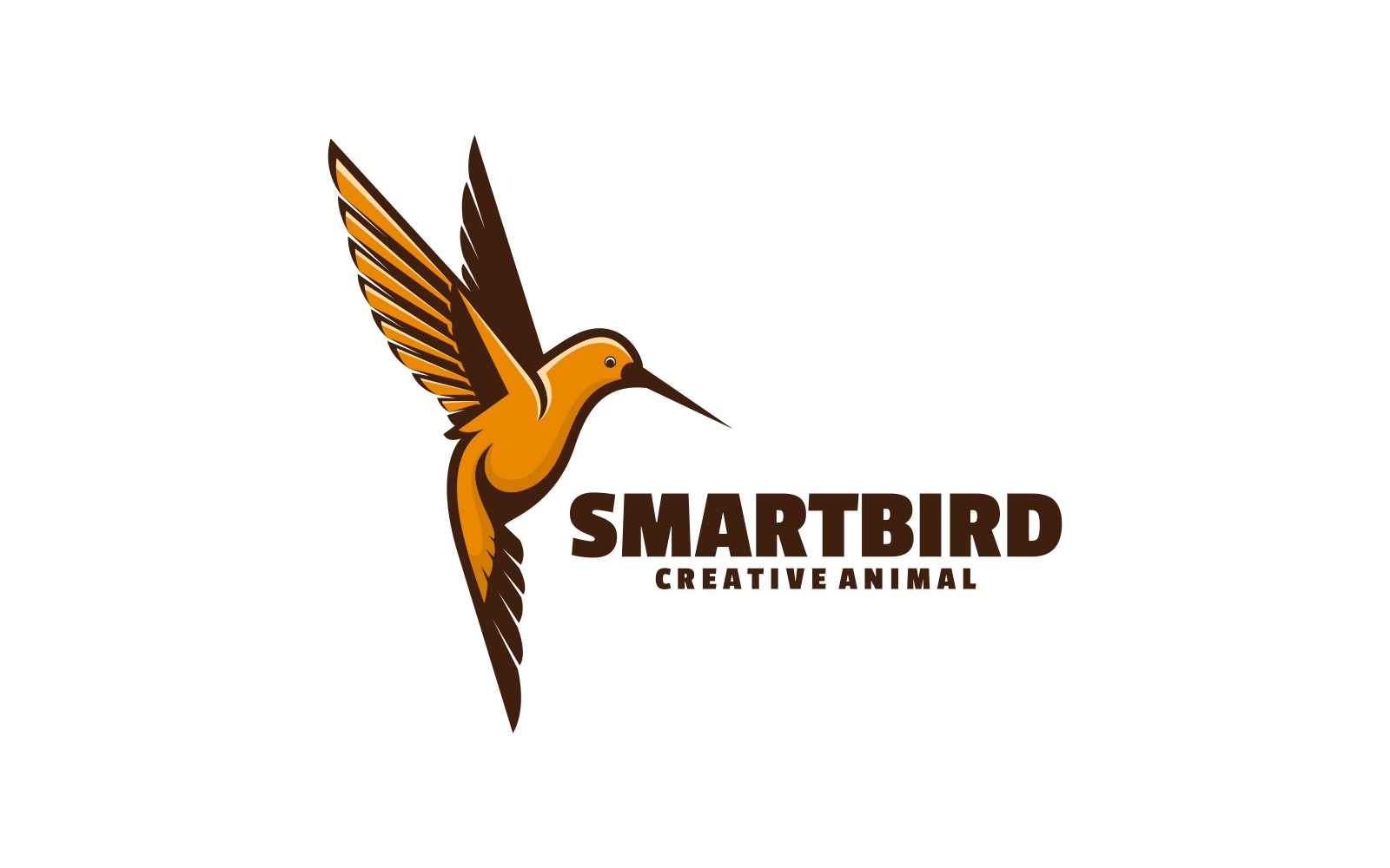 Smart Bird Simple Mascot Logo