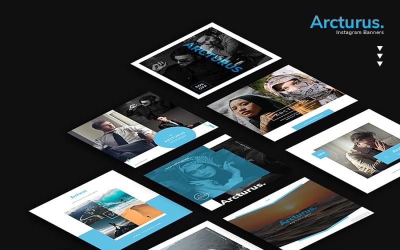 Arcturus - 10 PSD Banner Templates for Social Media