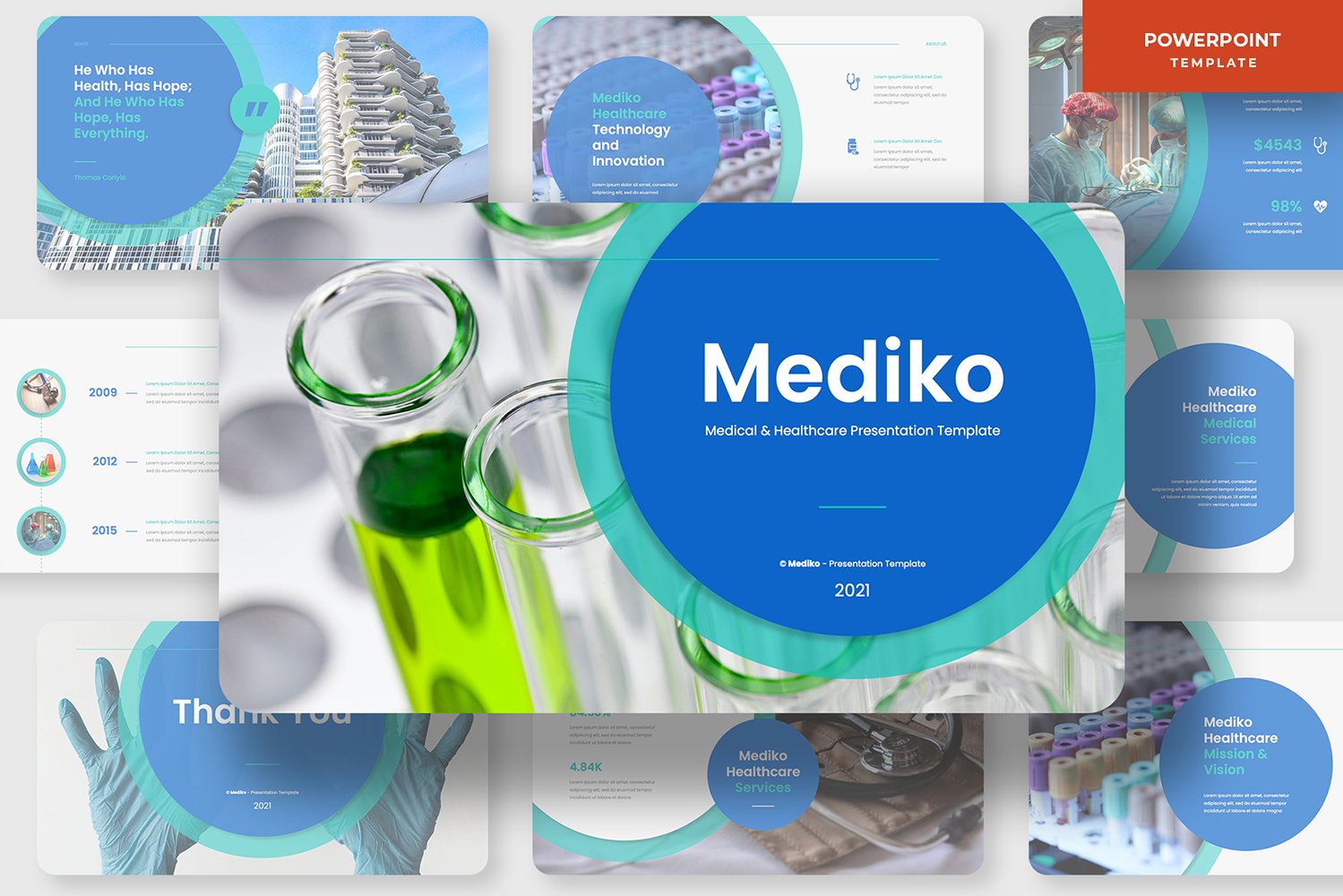 Mediko - Medical & Healthcare Business PowerPoint Template