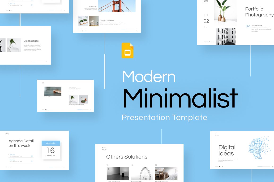 Modern Minimalist Google Slides Template