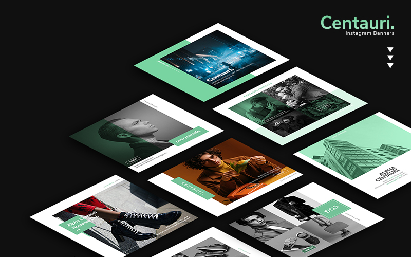 Centauri - 10 PSD Banner Templates for Social Media