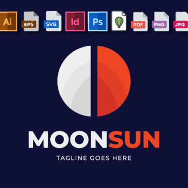 Logo Sunmoon Logo Templates 216477