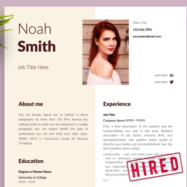 Cv With Resume Templates 216555