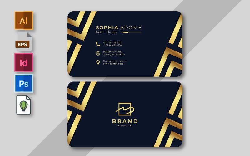 Business Card | Volume: 55 - Corporate Identity Template