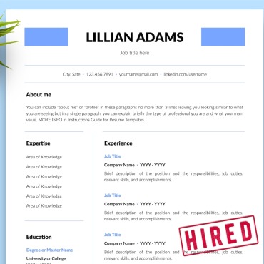 Resume Clean Resume Templates 216589