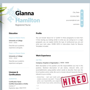 Cv Template Resume Templates 216610