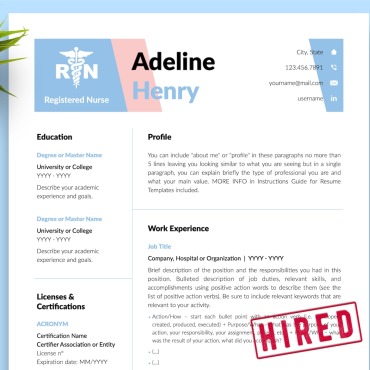 Nurse Resume Resume Templates 216611