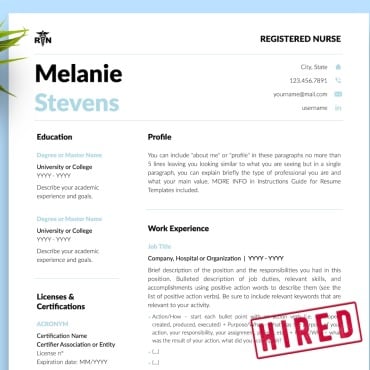 For Nurses Resume Templates 216612