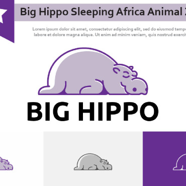 Big Hippo Logo Templates 216692